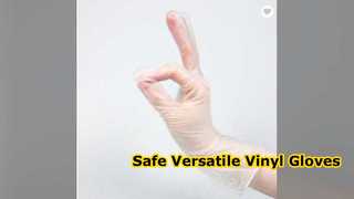 Vinyl Gloves Blue Black Clear Food Safe DJ
