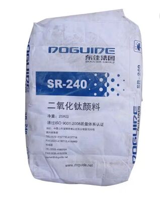 SR-240 Rutile Titanium Dioxide TiO₂ Pigment with ≥96% TiO₂ Content, ≥97% Rutile Content, and ≥97% Whiteness