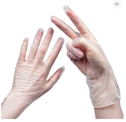 Clear Blue Black PVC Vinyl Glove With Food Contact Report