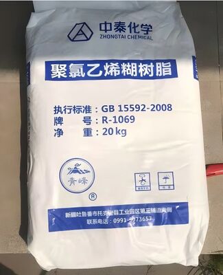 Zhongtai R1069 PVC Paste Resin K-Value 78 with Low Plastisol Viscosity and Ultra-Low Residual VCM for High-Grade Applications