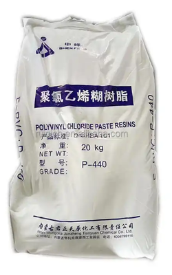 Junzheng P-440 Paste Grade PVC Resin with K-Value 75 Low Volatile Content and Medium Polymerization Degree