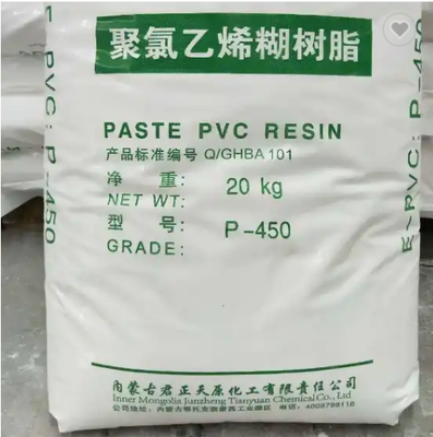 Junzheng P-450 PVC Paste Resin with Low Volatile Content, Few Impurity Particles and Moderate Polymerization Degree