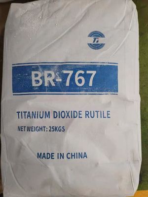 BR-767 Rutile Titanium Dioxide TiO2 Pigment with Si-Al Composite Coating, High Rutile Conversion ≥98.5%, and 0.22-0.28μm Particle Size