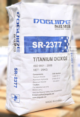 SR-2377 Doguide Titanium Dioxide Tio2 Rutile with 93.0% TIO2 Content and 97.0% Rutile Content Zr.Al Inorganic Coating