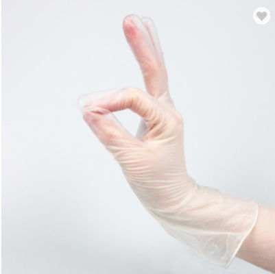 Clear Blue Black PVC Vinyl Glove With Food Contact Report